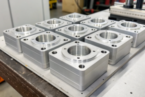 Batch of CNC machined aluminum parts, precision-crafted and ready for assembly
