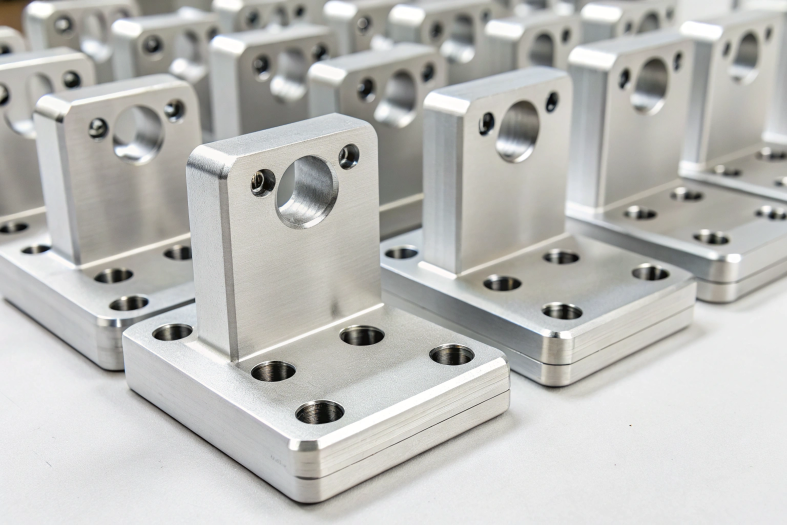 CNC machined aluminum brackets, high precision batch production