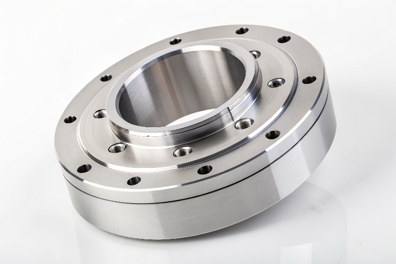 High-precision flange with multiple bolt holes for secure mechanical connections