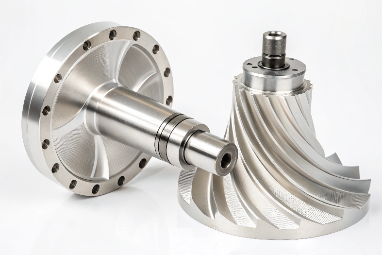 Custom impeller assembly with high-precision machining for rotational applications