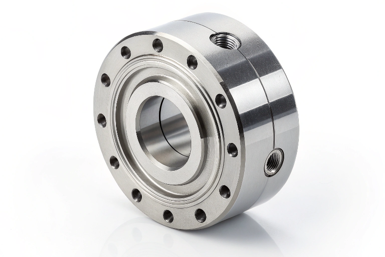 Compact CNC machined part, ideal for rotational or precision mechanical use