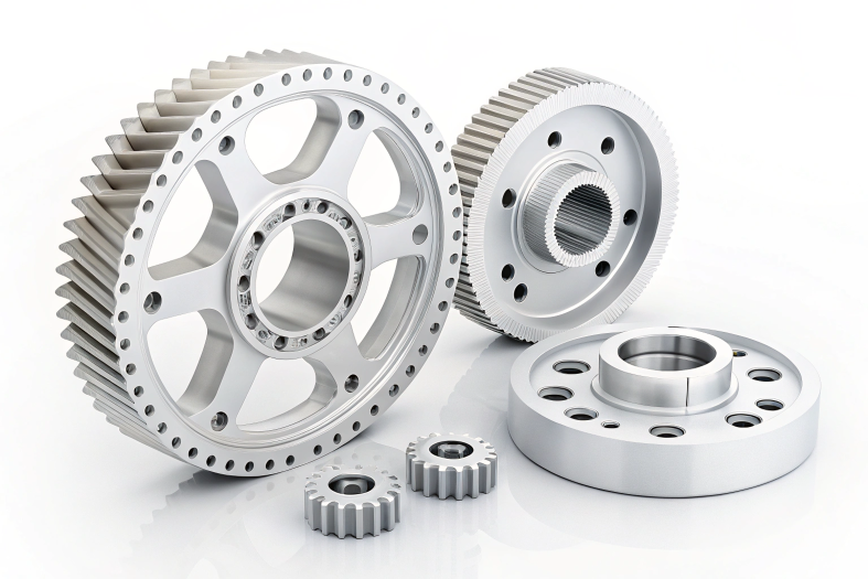 Precision-engineered CNC gears and components with smooth finishes