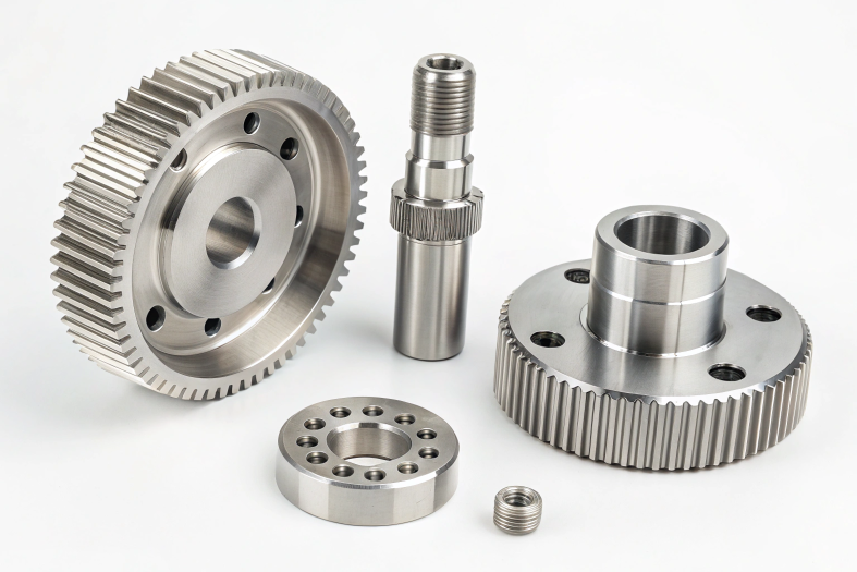 High-precision CNC gear and flange components for machinery