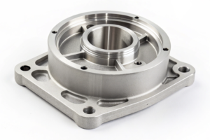 CNC precision housing, showcasing clean surface finishing and structural design