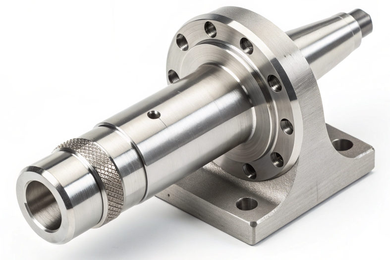 High-precision mounted spindle assembly for industrial machinery
