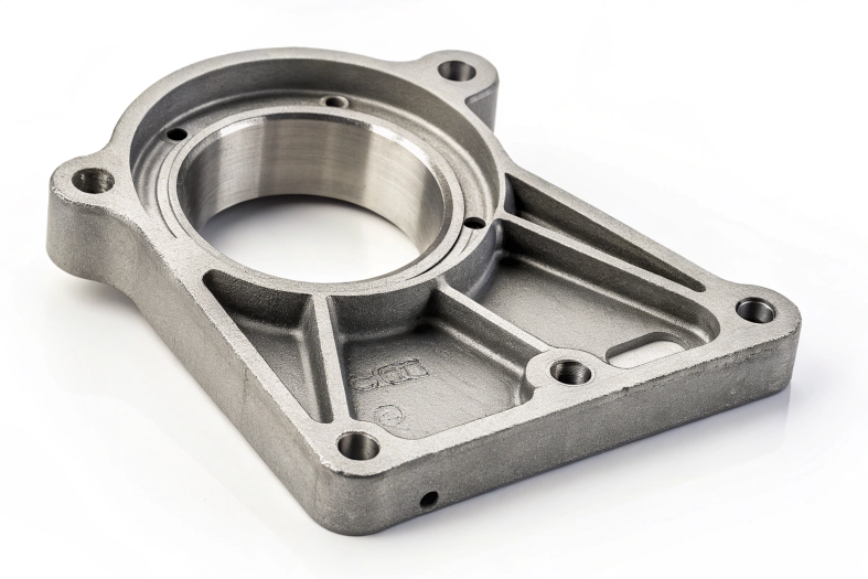 Custom cast aluminum housing with reinforced structure