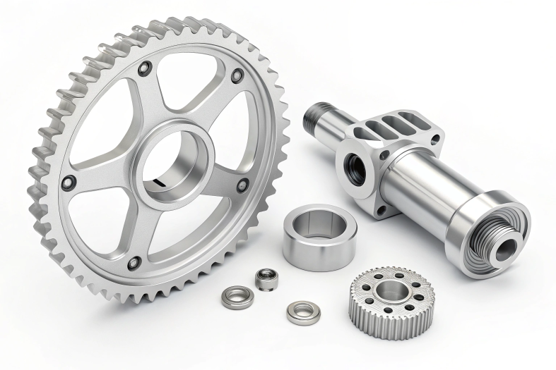Gear assembly components, crafted with precision CNC machining techniques