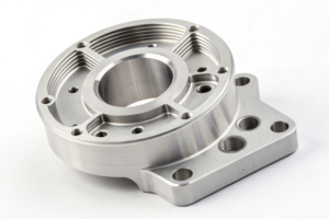 Metal housing for industrial machinery, designed with precise CNC milling