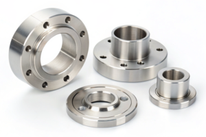 CNC machined metal parts set, ideal for industrial applications