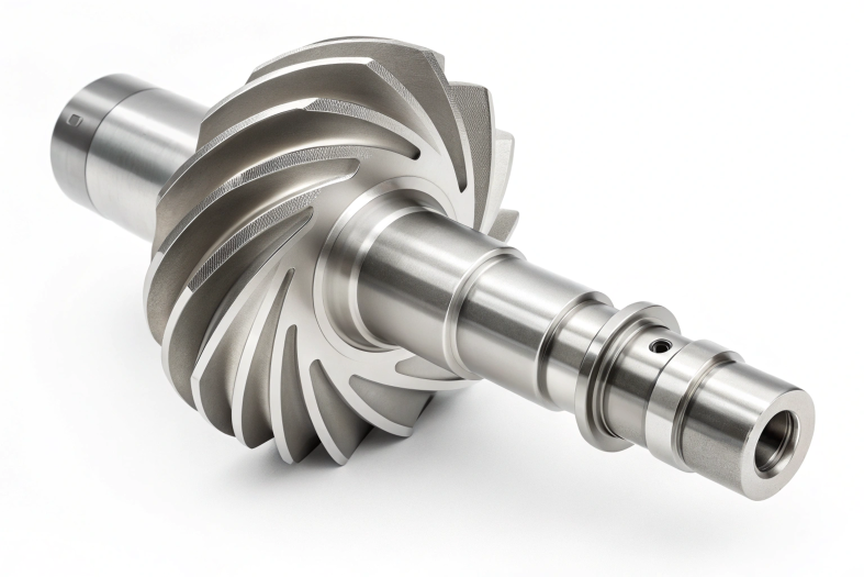 CNC-machined turbine housing for industrial applications