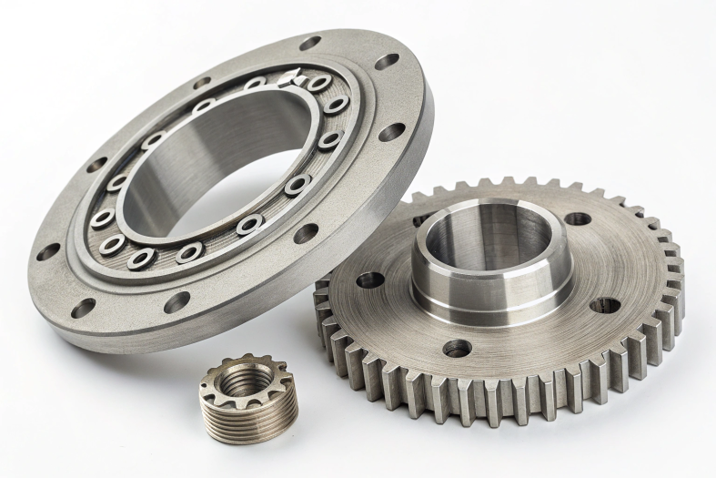 Custom gear assembly with CNC precision machining
