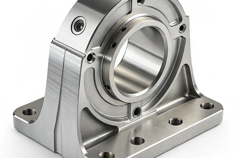 CNC-machined bearing housing with precision engineering
