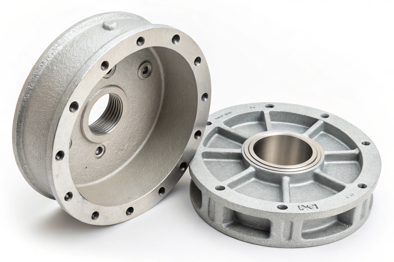 Casting products, partially blank and partially precision machined