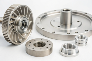Precision CNC machined casting parts, showcasing intricate designs