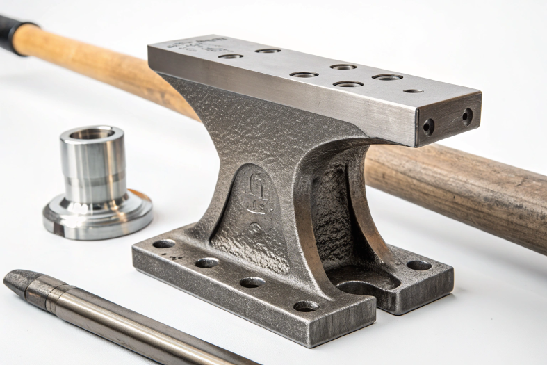 Forged and machined components, highlighting strength and precision